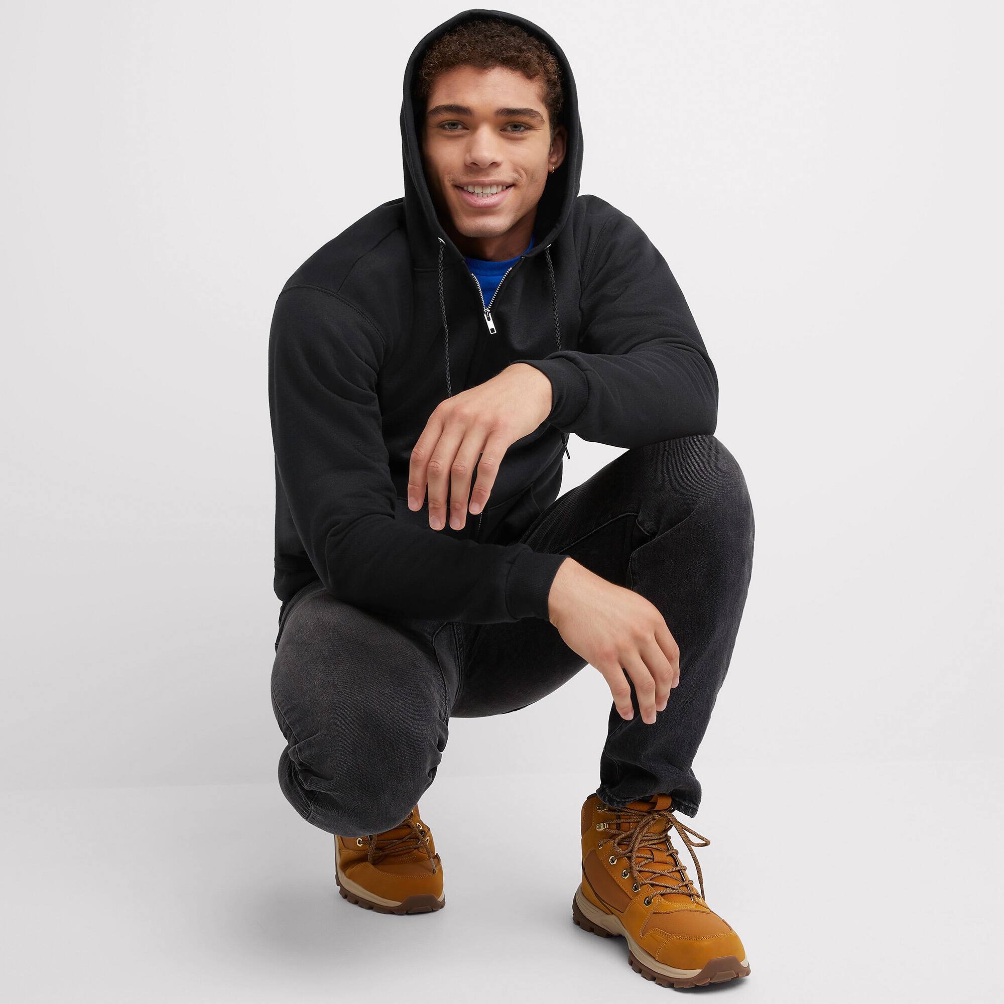 Hanes EcoSmart Fleece Full-Zip Men's Hoodie